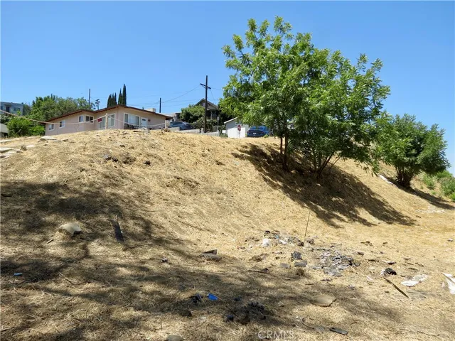 a view of a snow on the road