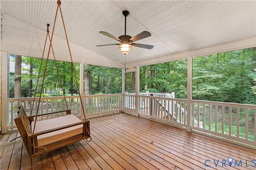 14308 Chimney House Road Midlothian, VA 23112 - Photo 42 of 52 Spacious screened porch featuring wood-finish floo