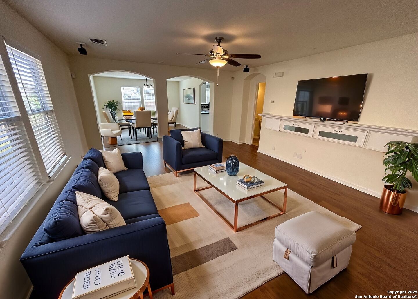 7714 Cold Mountain Converse, TX 78109 - Photo 2 of 27 a living room with furniture and a flat screen tv