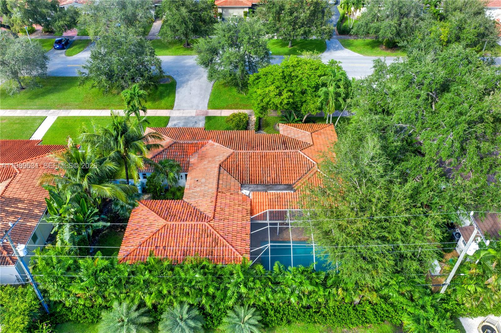 426 Hardee Road Coral Gables, FL 33146 - Photo 20 of 20 an aerial view of a house with garden space and street view