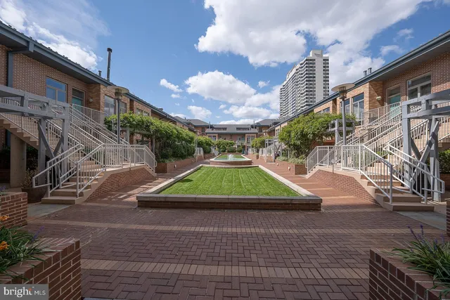 a view of outdoor space with seating