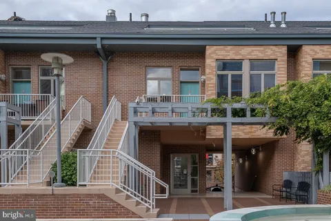 an outdoor view of building and front view of a building