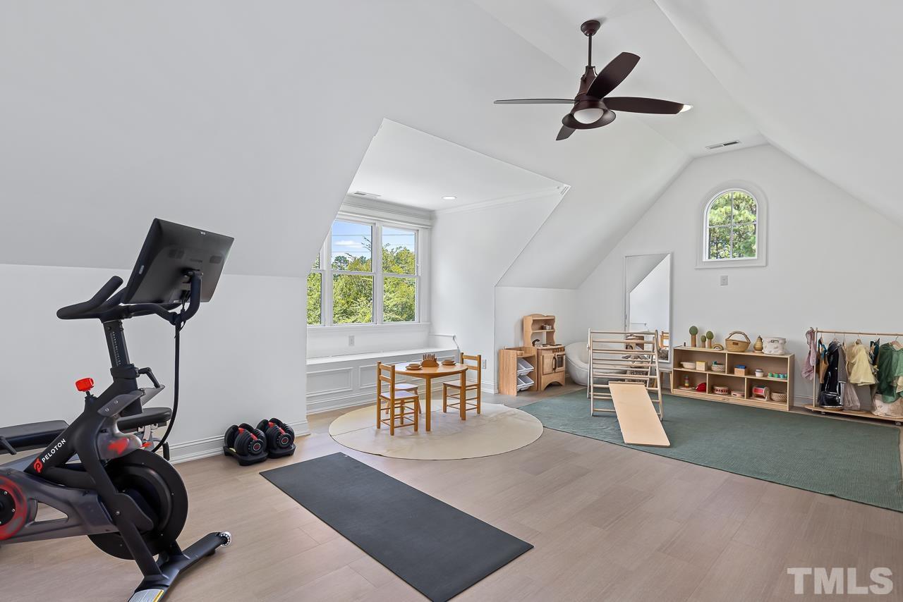 18 Crimson Oak Drive Durham, NC 27713 - Photo 34 of 87 a view of a workspace with furniture and a window
