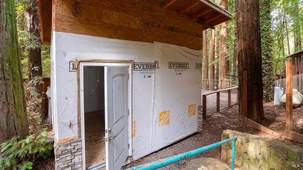 a view of a back yard