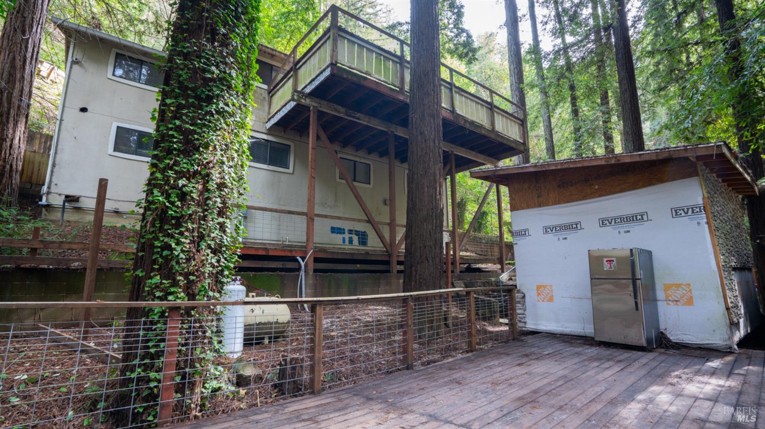 11144 Ice Box Canyon Road Forestville, CA 95436 - Photo 37 of 38 a view of a house with a balcony