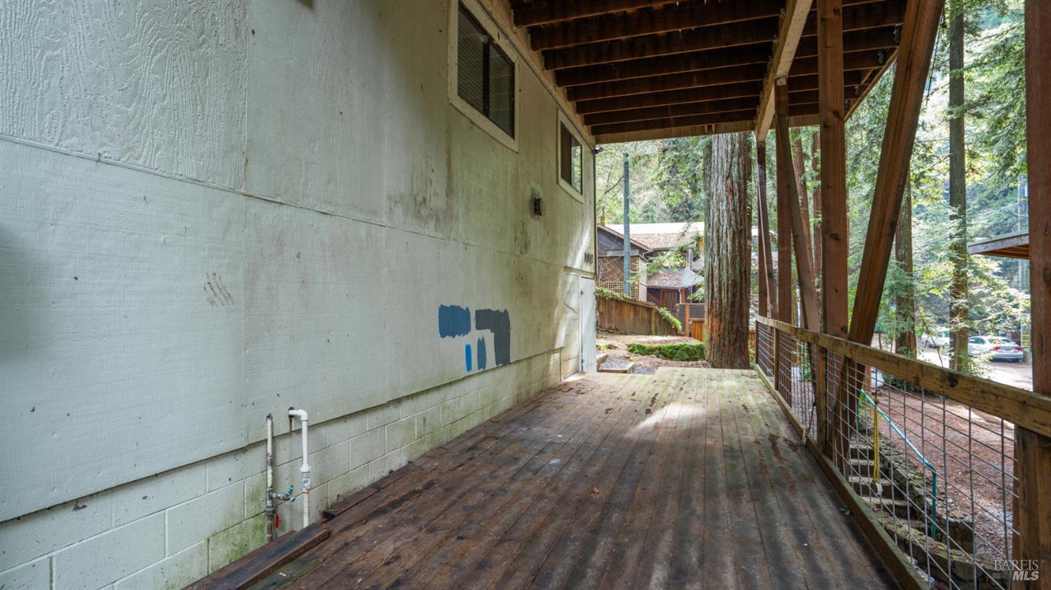 11144 Ice Box Canyon Road Forestville, CA 95436 - Photo 6 of 38 a view of balcony with wooden floor