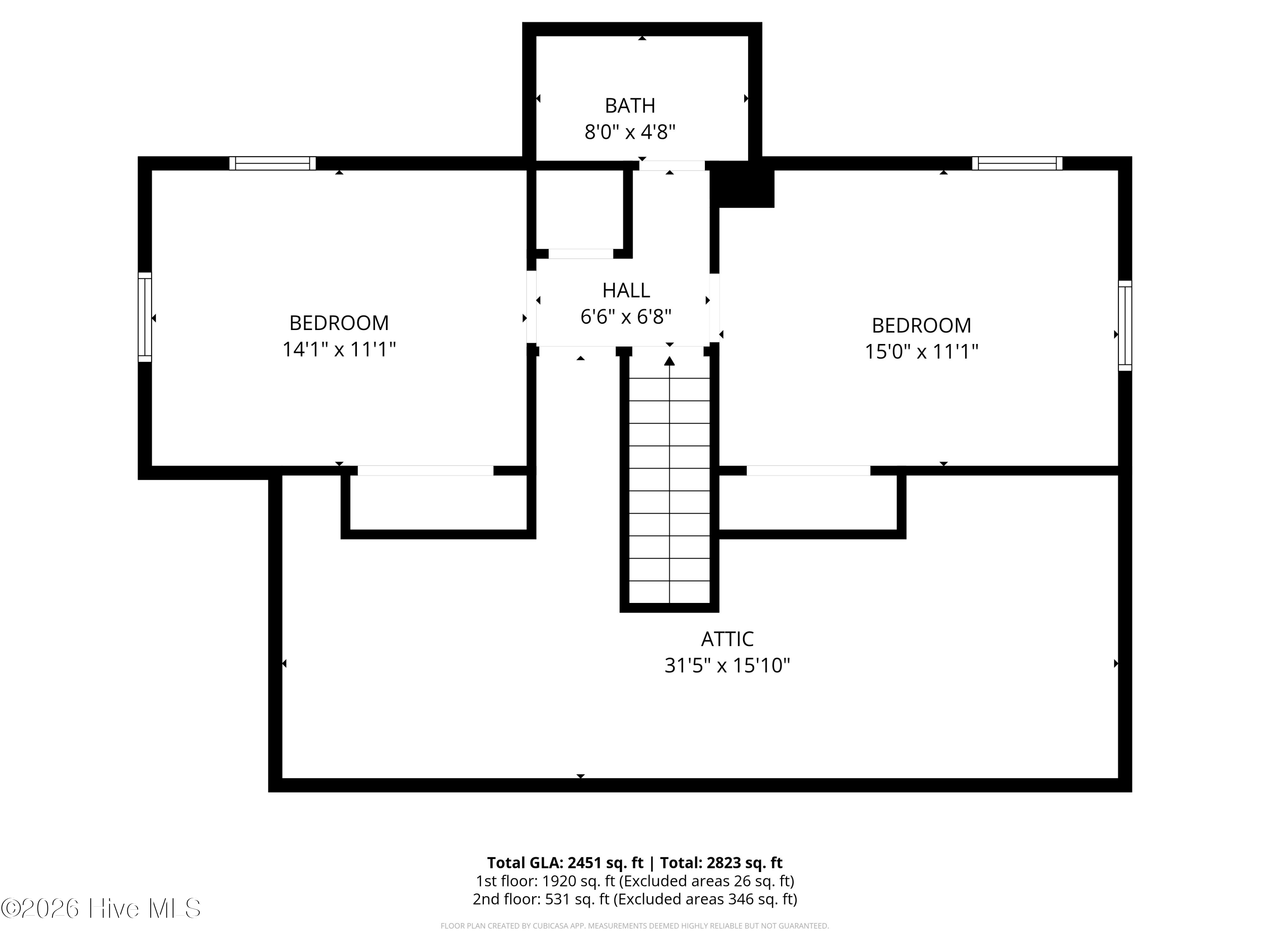 25 McLeod Road Pinehurst, NC 28374 - Photo 41 of 43 Second Floor Plan