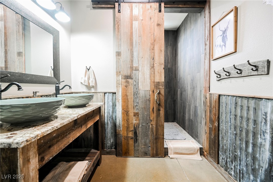 6510 Sunset Drive Caliente, NV 89008 - Photo 20 of 84 Bathroom with double vanity and walk in shower