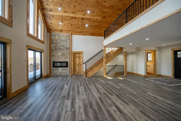 a view of wooden floor