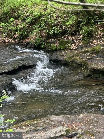 a view of a water pond with green space