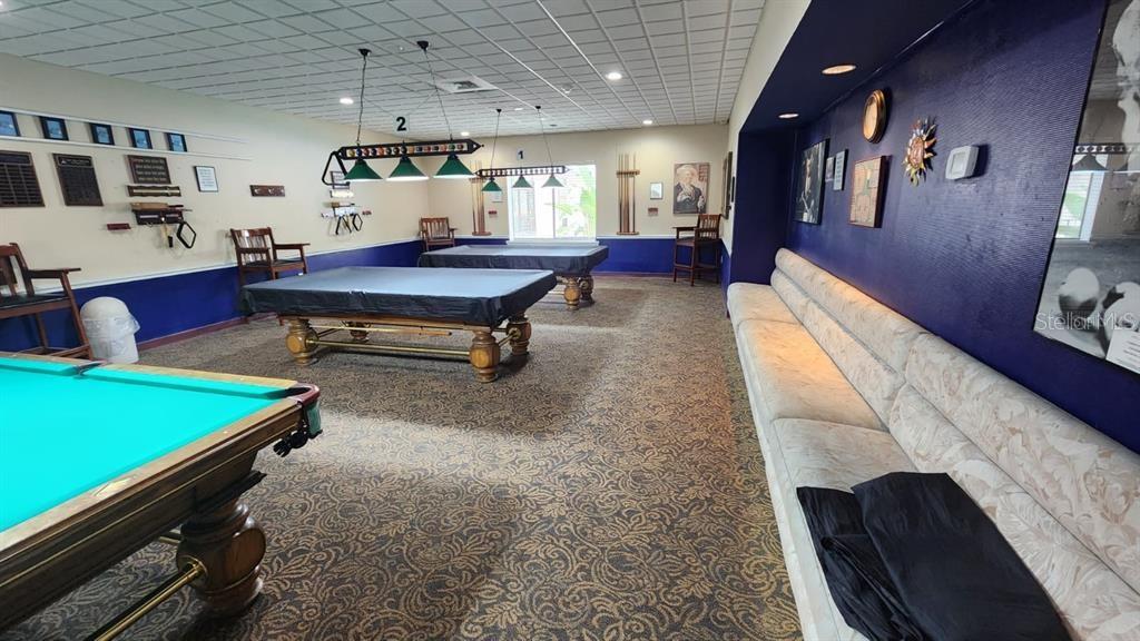 11636 Southwest 75th Circle Ocala, FL 34476 - Photo 35 of 38 a living room with furniture and a pool table