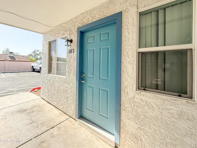 a view of front door