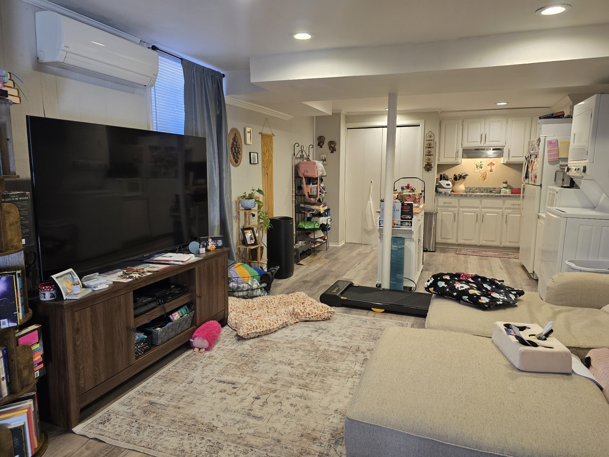 282 Le Bon Road, Unit C Nashville, TN 37211 - Photo 14 of 15 a kitchen with stainless steel appliances kitchen island granite countertop a stove refrigerator and cabinets