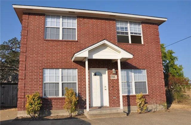 a front view of a house