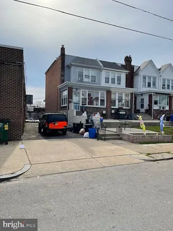 a car parked in front of building