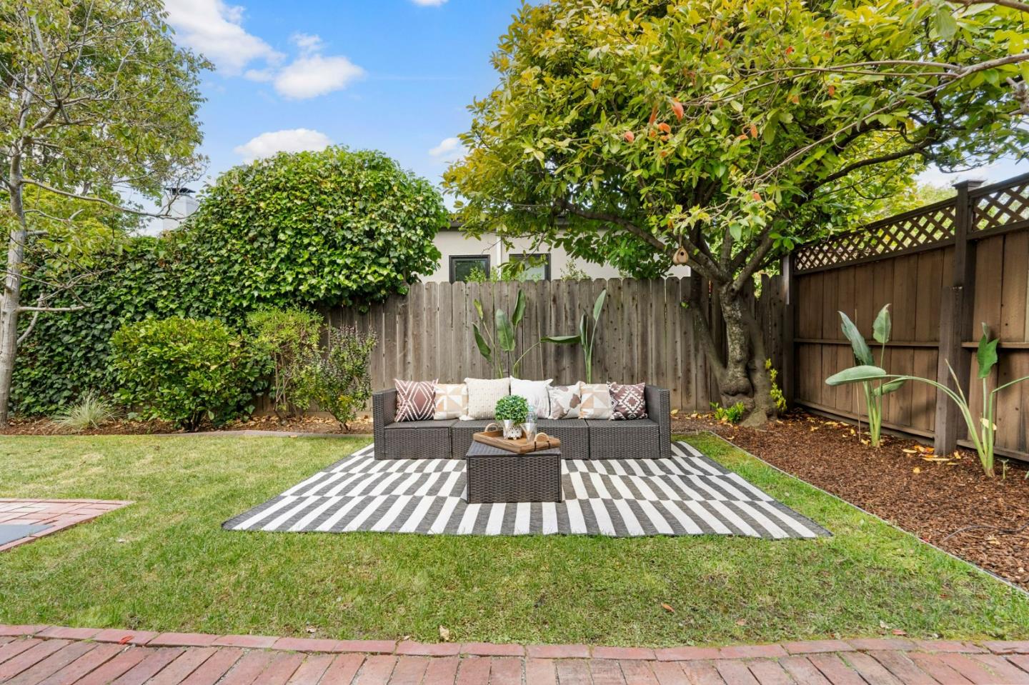 796 Willborough Road Burlingame, CA 94010 - Photo 30 of 31 a view of a backyard with a patio