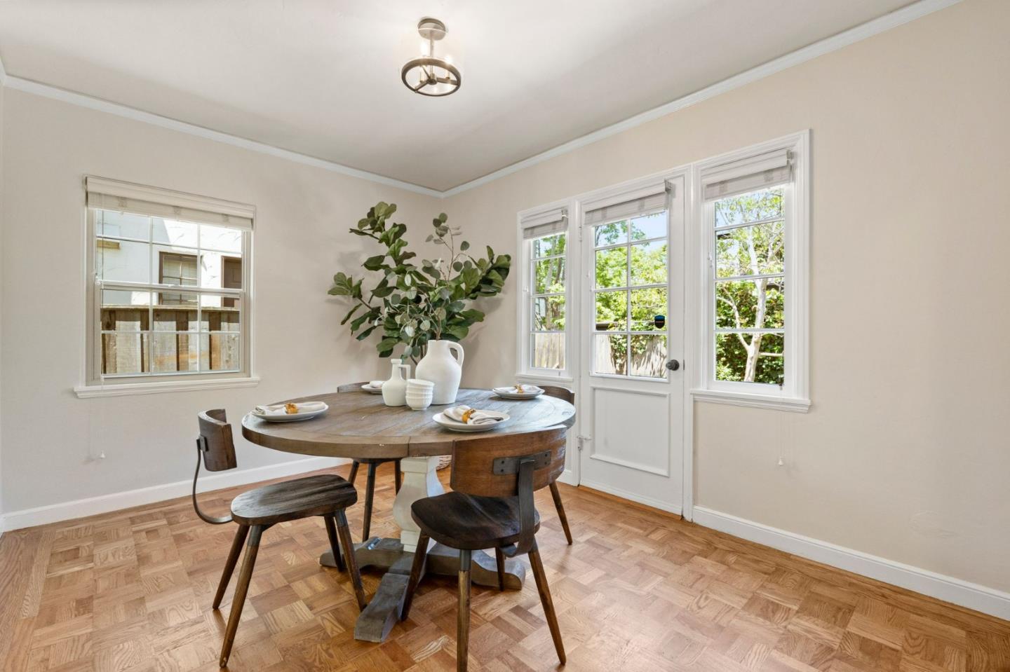 796 Willborough Road Burlingame, CA 94010 - Photo 7 of 31 a view of a dining room with furniture and window
