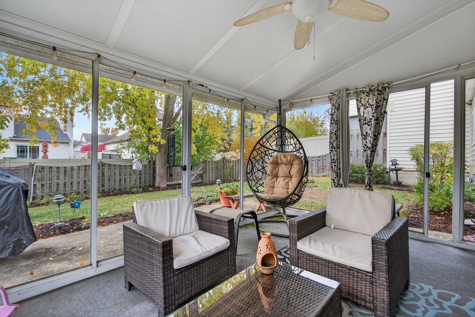 208 Bingham Circle Mundelein, IL 60060 - Photo 20 of 23 a living room with furniture and a floor to ceiling window