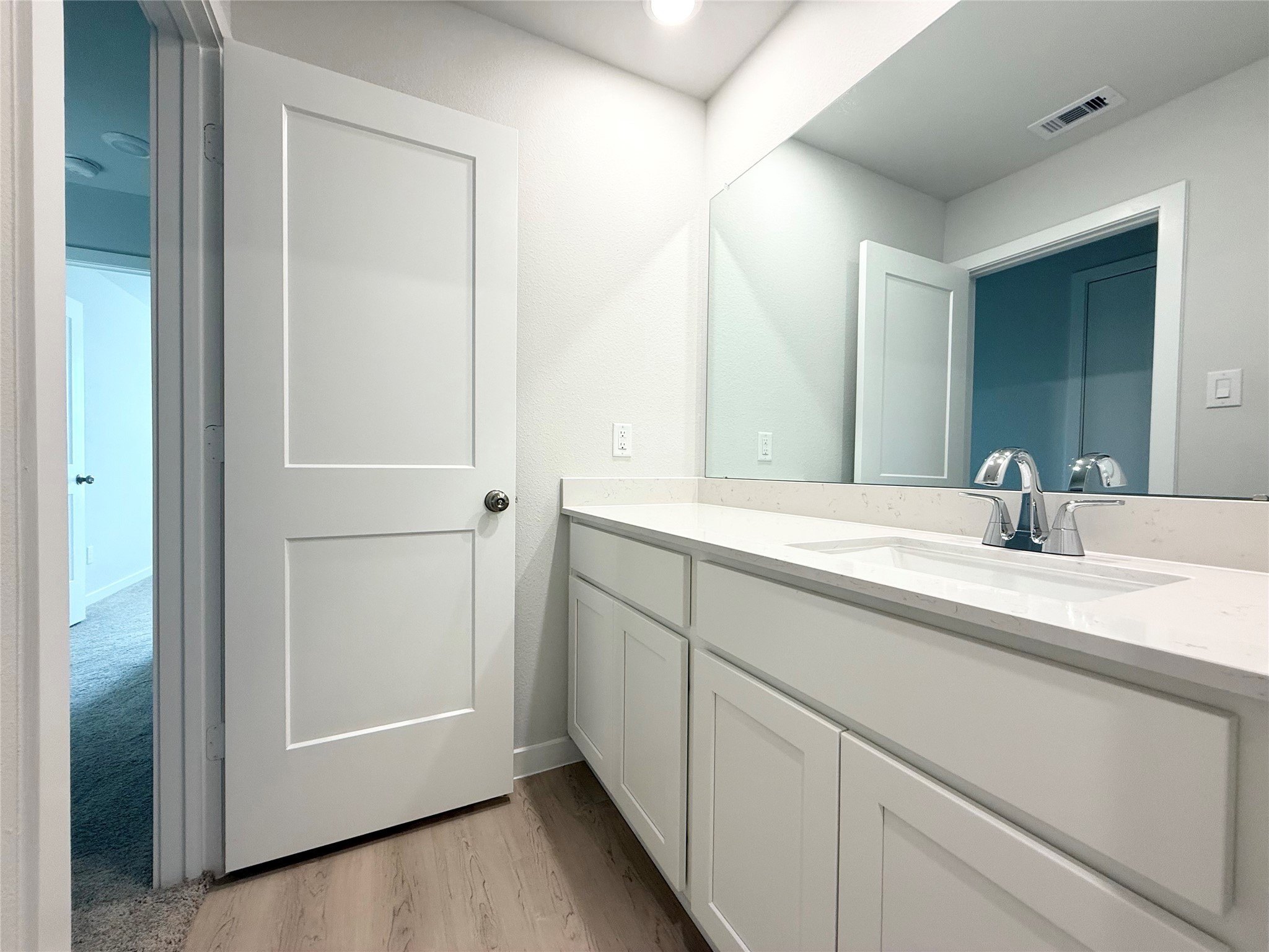 3914 Flora Fld Drive Brookshire, TX 77423 - Photo 22 of 32 a bathroom with a double vanity sink and mirror