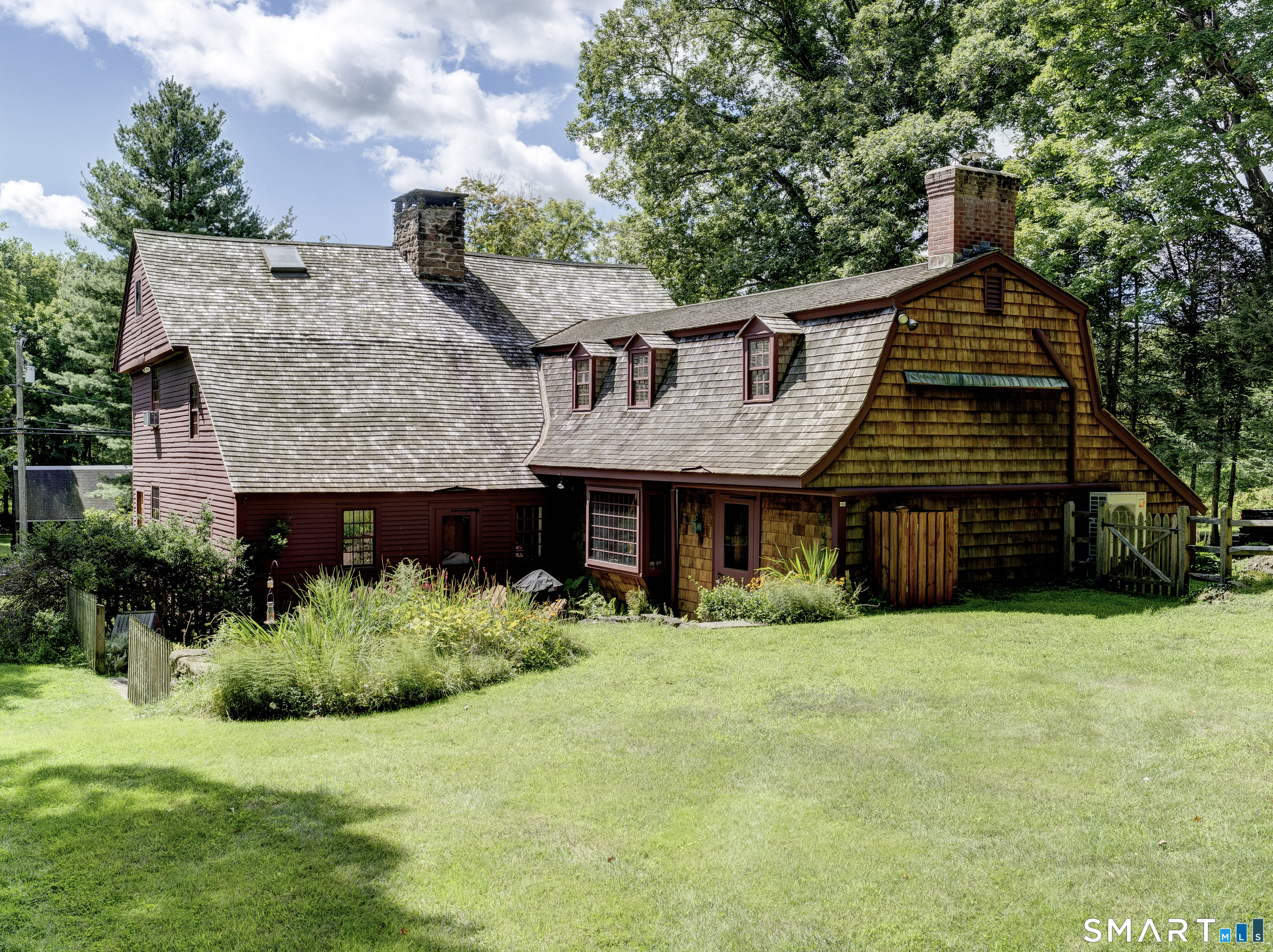 64 Haddam Quarter Road Durham, CT 06422 - Photo 4 of 40 Gorgeous view of the back of the home with its gambrel ell ...