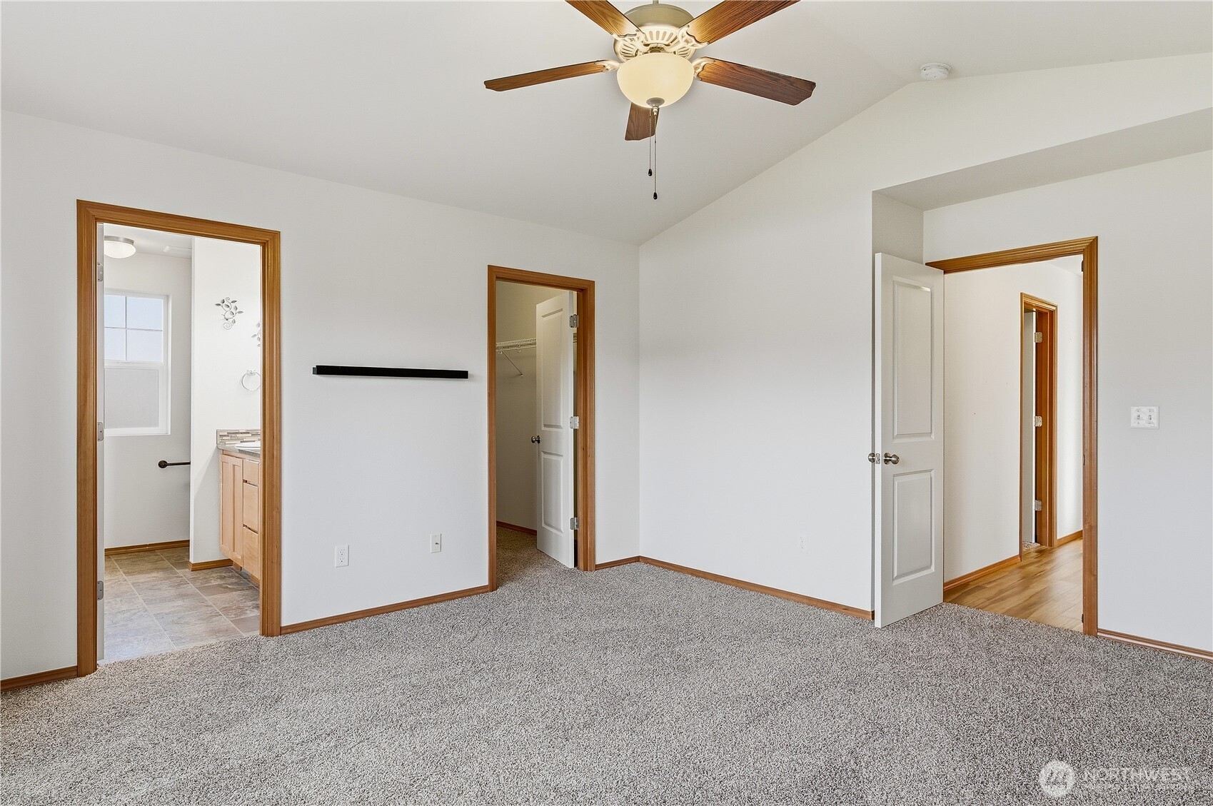 3043 Scotland Alley Mount Vernon, WA 98273 - Photo 17 of 32 a view of a big room with closet and a chandelier fan