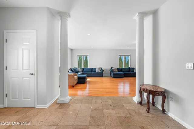 a view of a living room