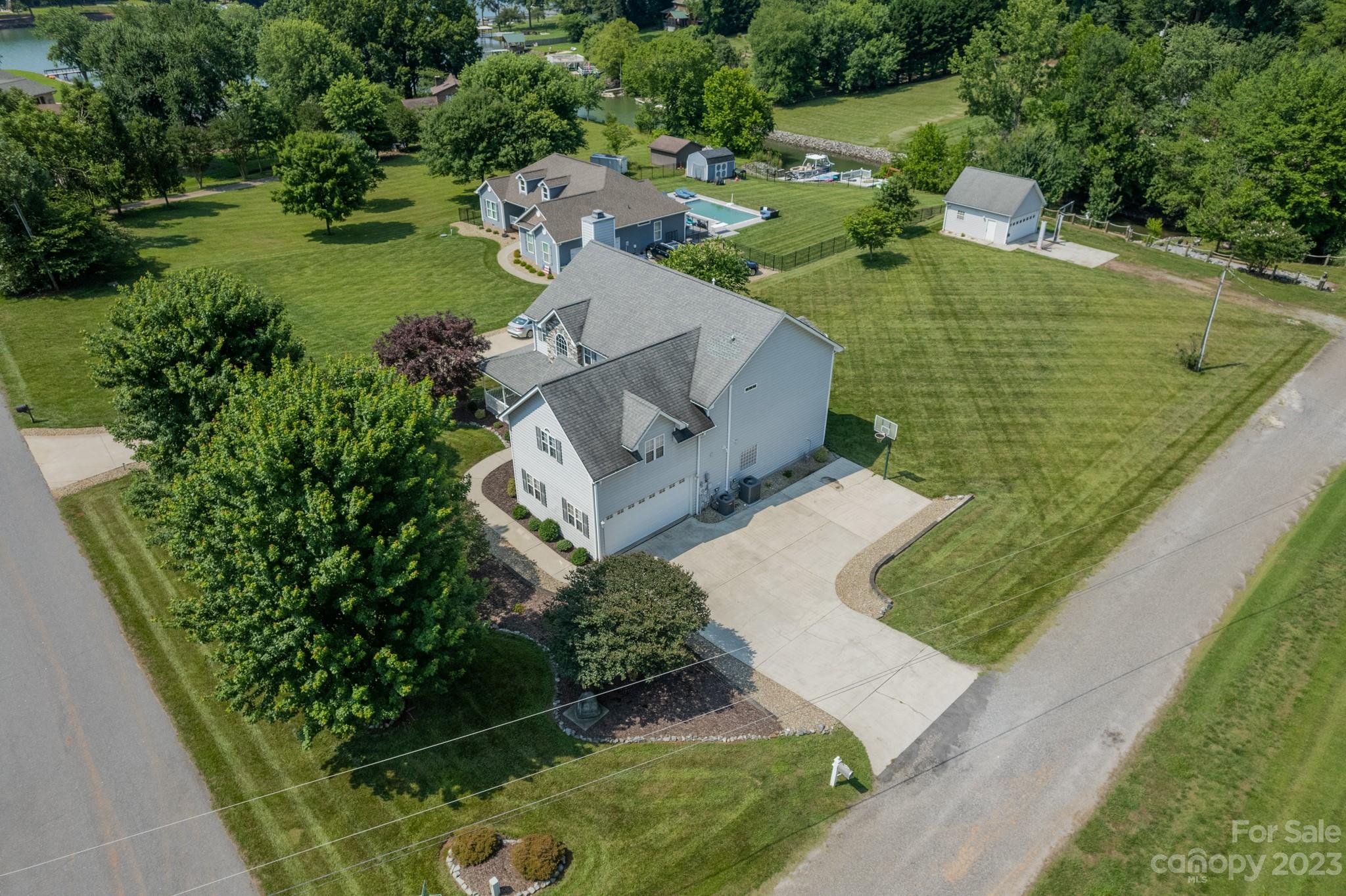 175 Perrin Road Mooresville, NC 28117 - Photo 3 of 45 an aerial view of a house with outdoor space