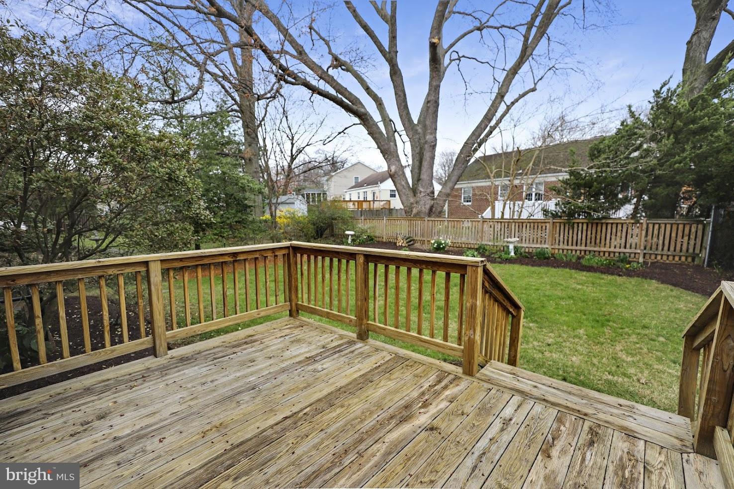 9603 Flower Avenue Silver Spring, MD 20901 - Photo 23 of 30 Large DECK view of yard