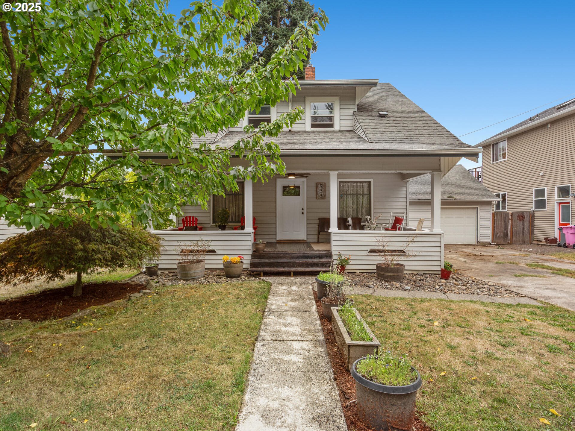 a front view of a house with swimming pool