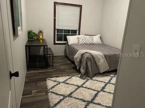 a dining table chair and refrigerator