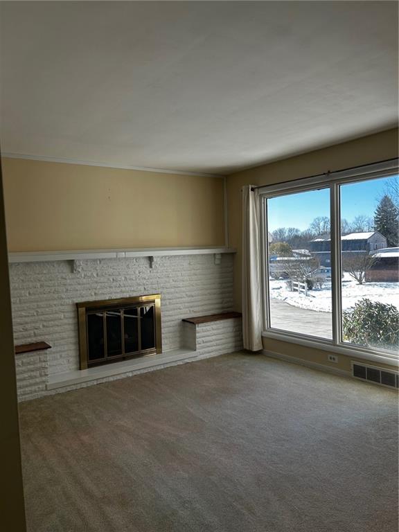 264 Douglass Road Beaver Falls, PA 15010 - Photo 13 of 35 living room with f.p. and hearth