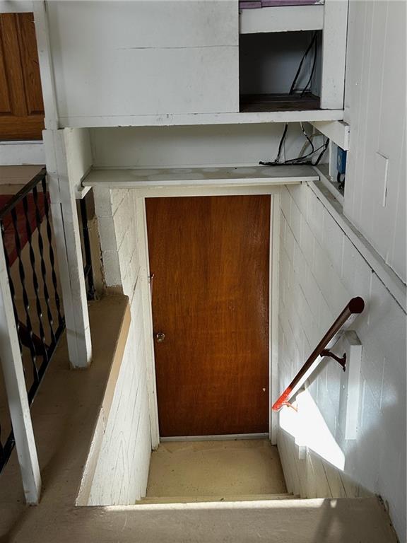 264 Douglass Road Beaver Falls, PA 15010 - Photo 35 of 35 stairs going down to basement from garage