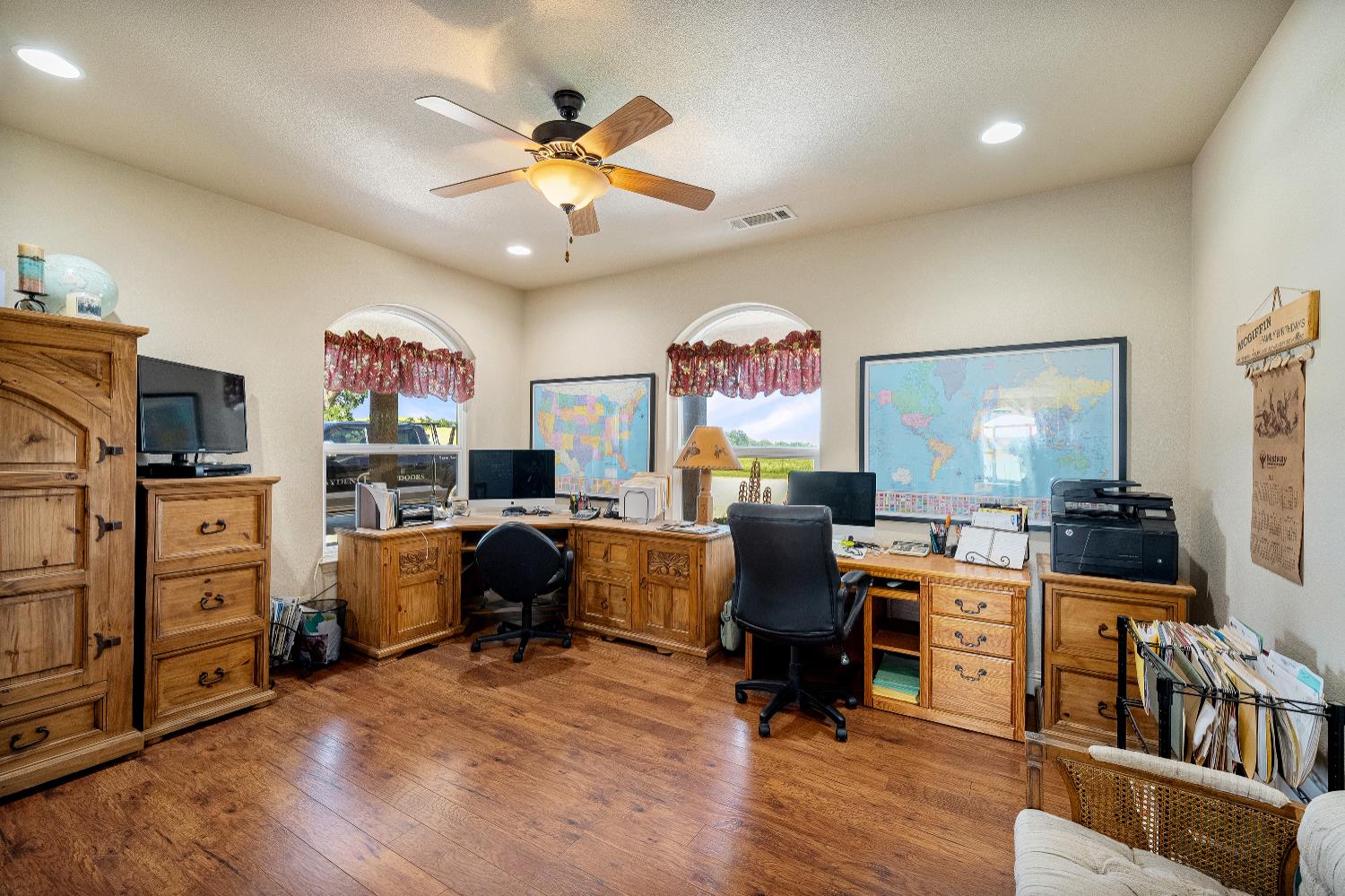 15605 Johnson Road Red Bluff, CA 96080 - Photo 20 of 88 a view of a workspace with furniture and a window