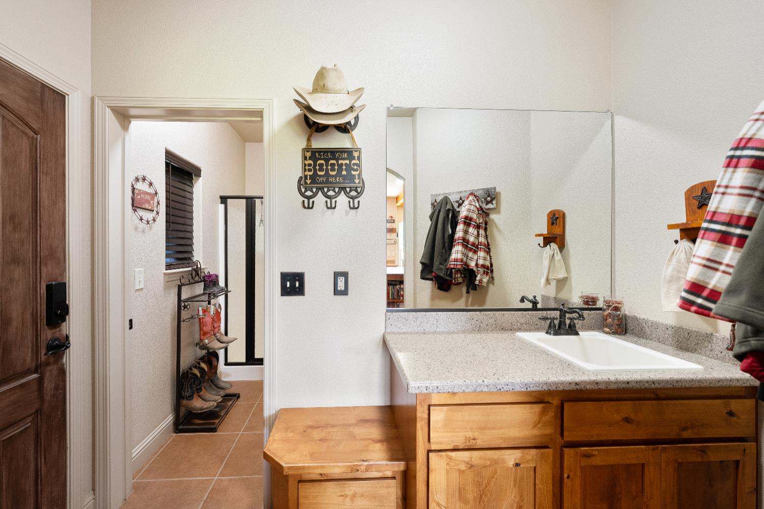 15605 Johnson Road Red Bluff, CA 96080 - Photo 28 of 88 a bathroom with a sink and a mirror