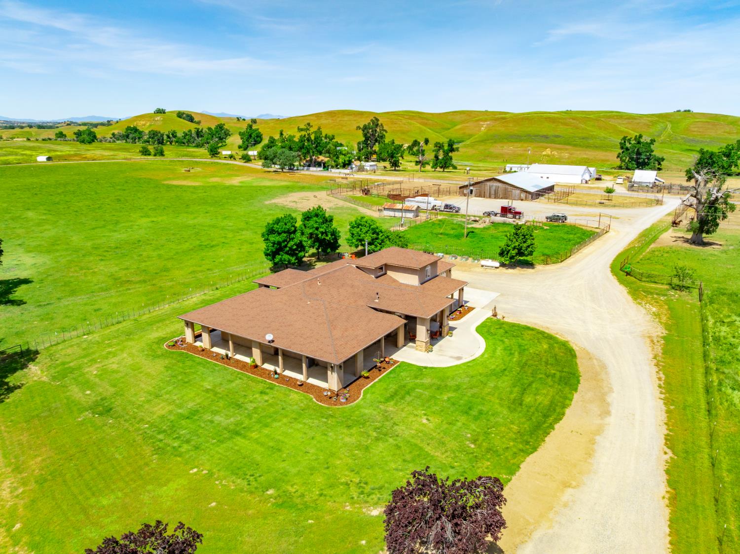 15605 Johnson Road Red Bluff, CA 96080 - Photo 53 of 88 a view of a house with a garden and lake view