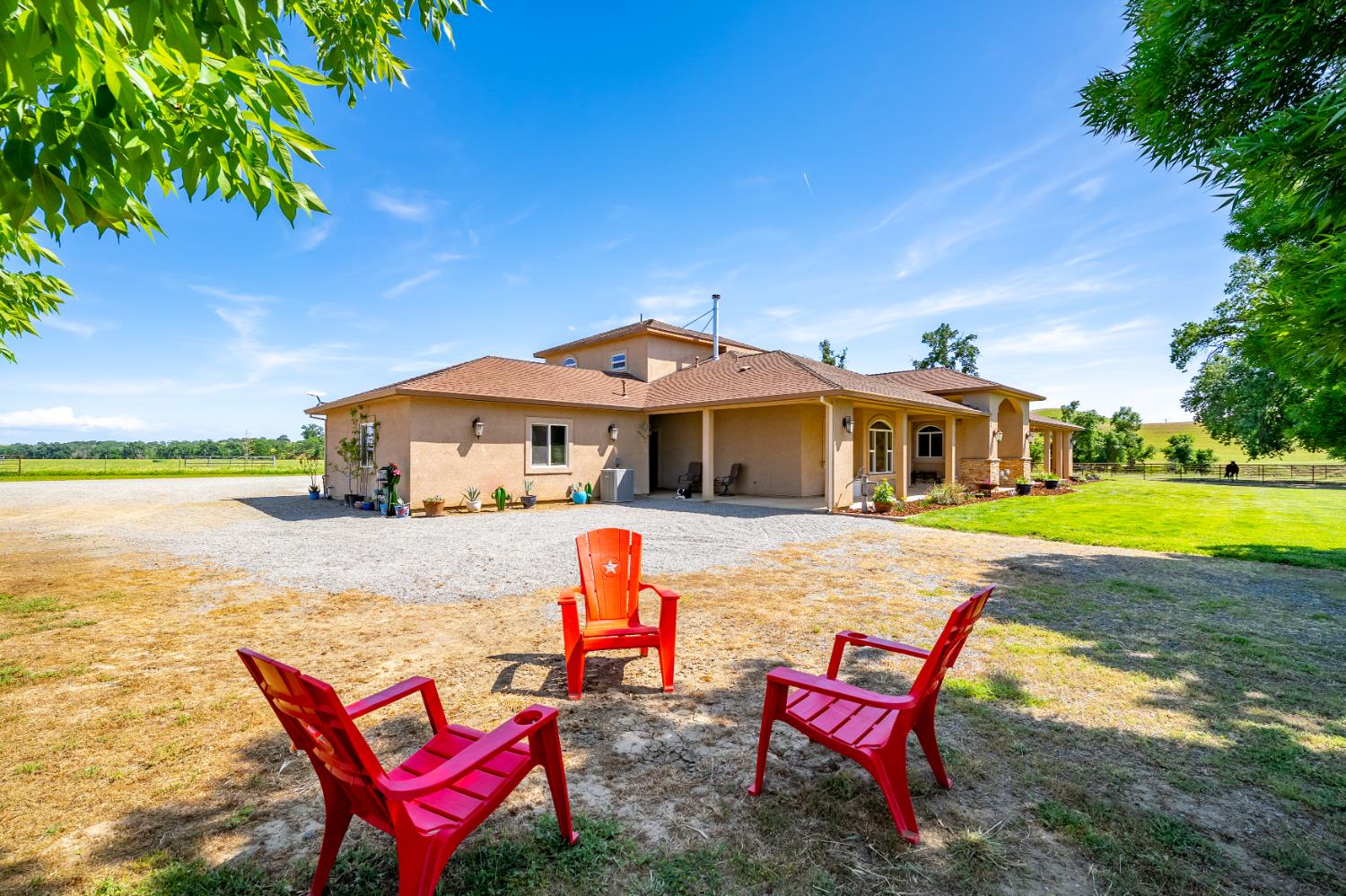 15605 Johnson Road Red Bluff, CA 96080 - Photo 56 of 88 a front view of a house with swimming pool having outdoor seating
