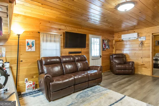 a outdoor living space with patio furniture