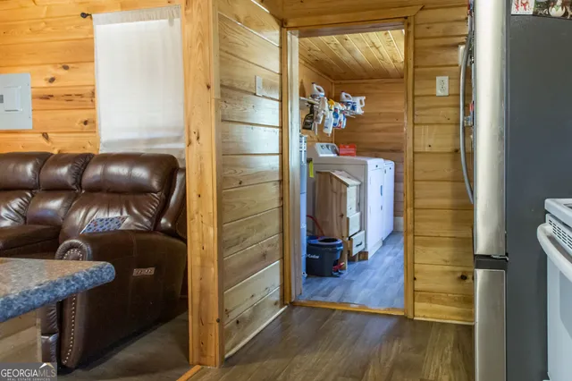 a view of a elevator