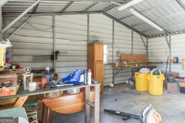 a view of storage and utility room