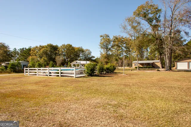 a house view with a outdoor space