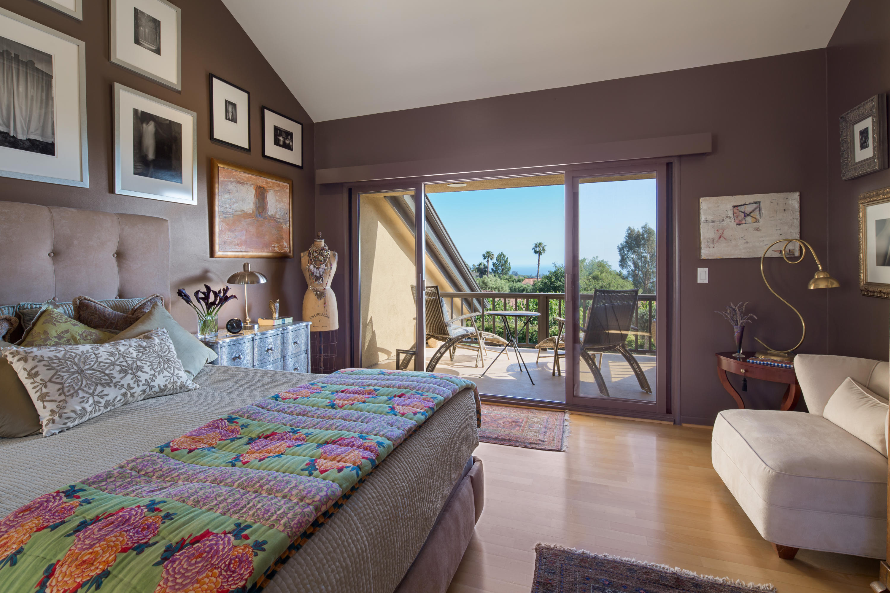 7410 Shepard Mesa Road Carpinteria, CA 93013 - Photo 25 of 32 Master Bedroom w/ Ocean Views