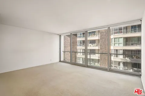 an empty room with a closet