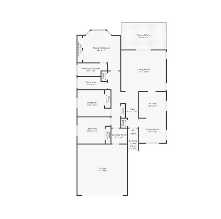 12563 West Charter Oak Road El Mirage, AZ 85335 - Photo 2 of 16 a picture of floor plan