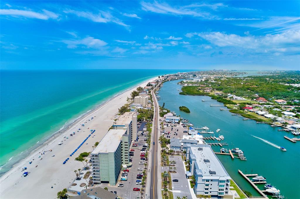 10280 Imperial Point Drive West, Unit 7 Largo, FL 33774 - Photo 65 of 67 a view of a city and ocean view