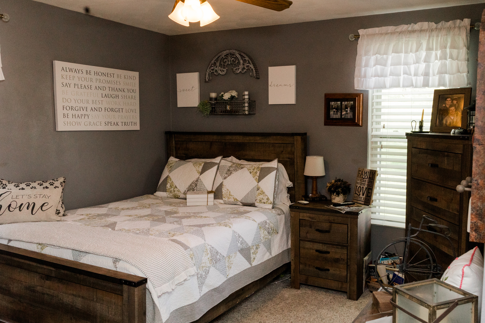 9768 Burns Road Fenton, IL 61251 - Photo 13 of 24 a bedroom with a bed and a television