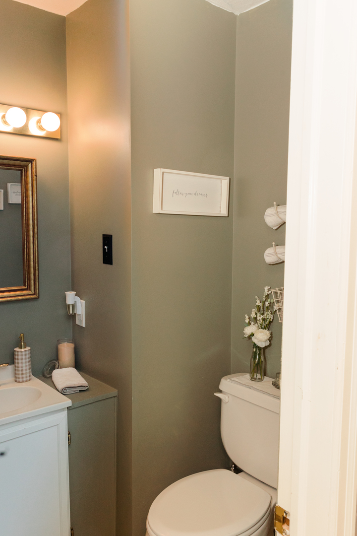 9768 Burns Road Fenton, IL 61251 - Photo 19 of 24 a white toilet sitting next to a bathroom sink