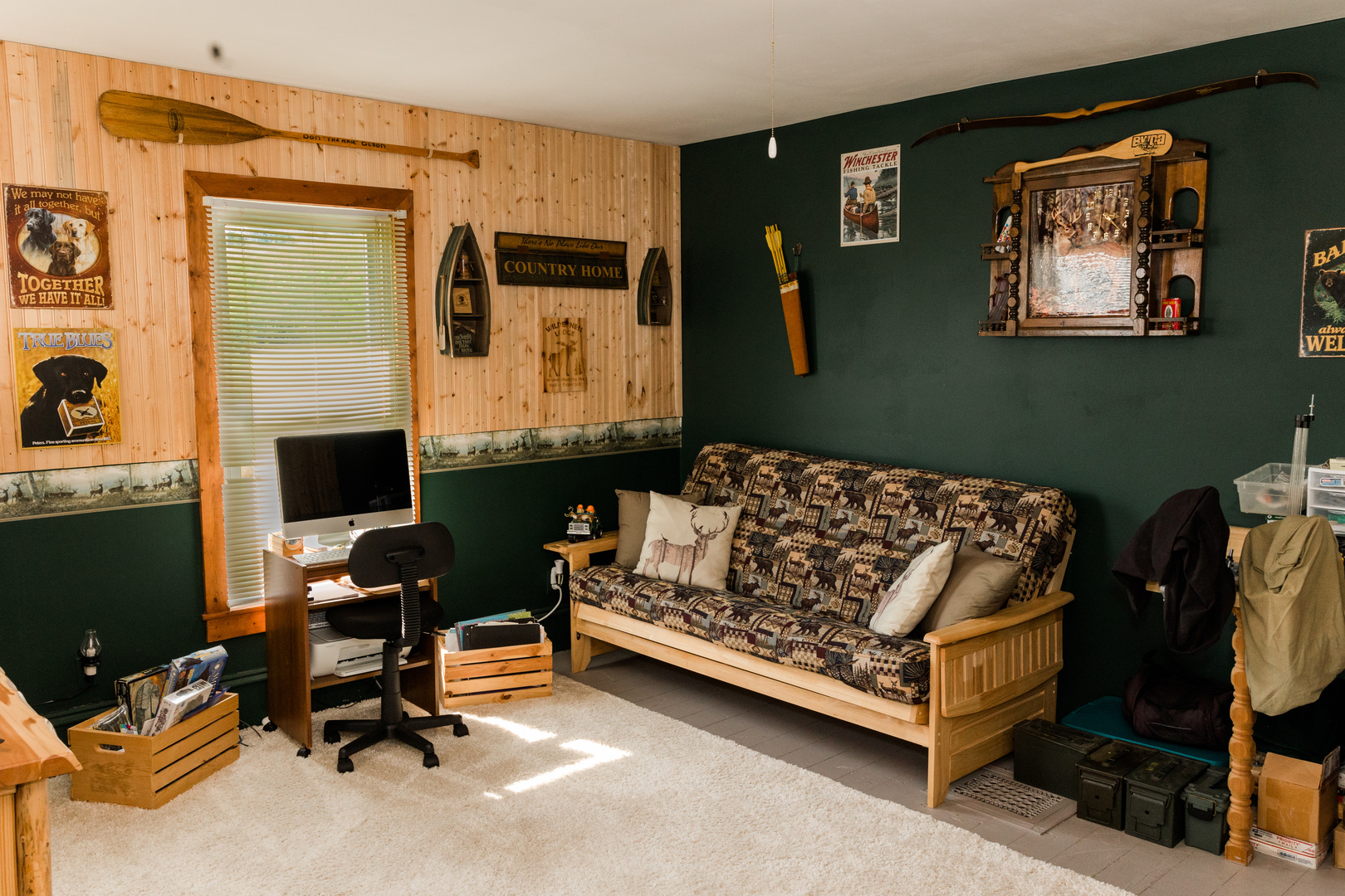 9768 Burns Road Fenton, IL 61251 - Photo 20 of 24 a bed room with a bed and a desk