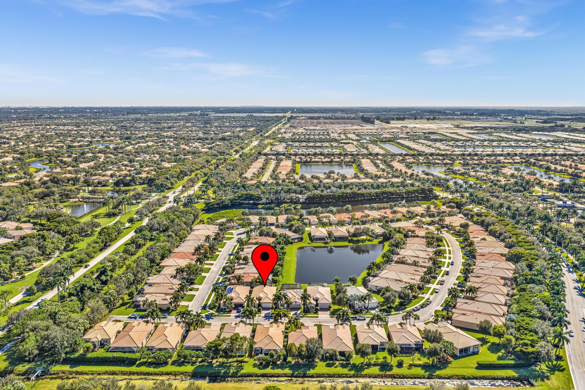 9062 Meridian View Isle Boynton Beach, FL 33473 - Photo 68 of 71 an aerial view of residential houses with outdoor space