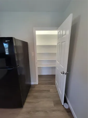 a view of a walk in closet