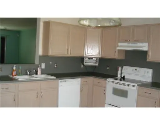 a kitchen with a sink a stove and cabinets